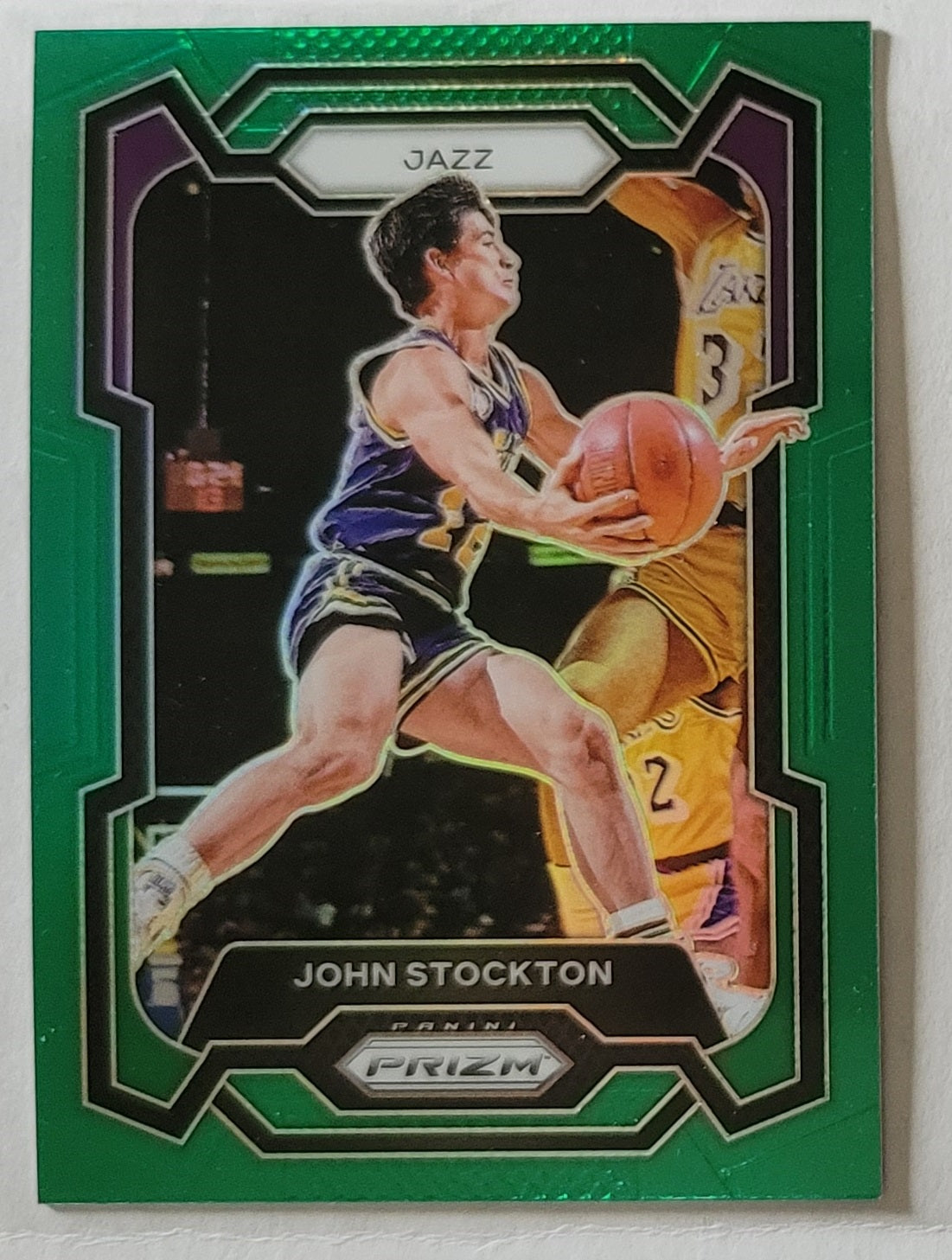 John Stockton - 2023-24 Panini Prizm Prizms Green #198