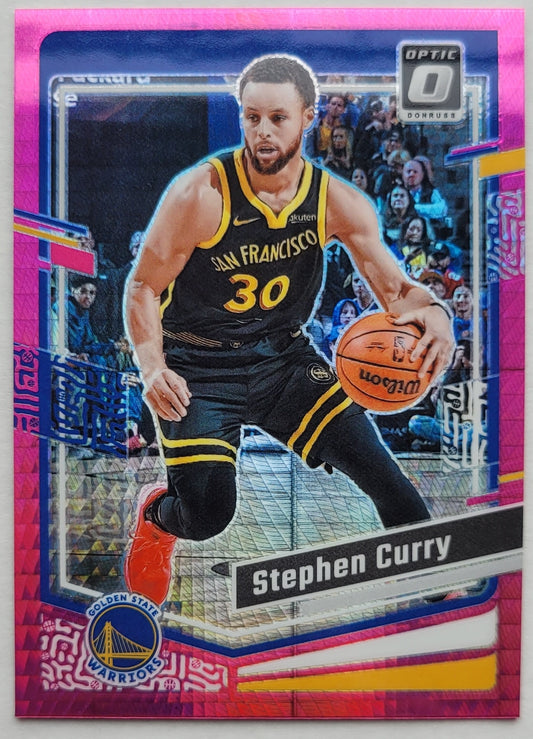 Stephen Curry - 2023-24 Donruss Optic Hyper Pink #198