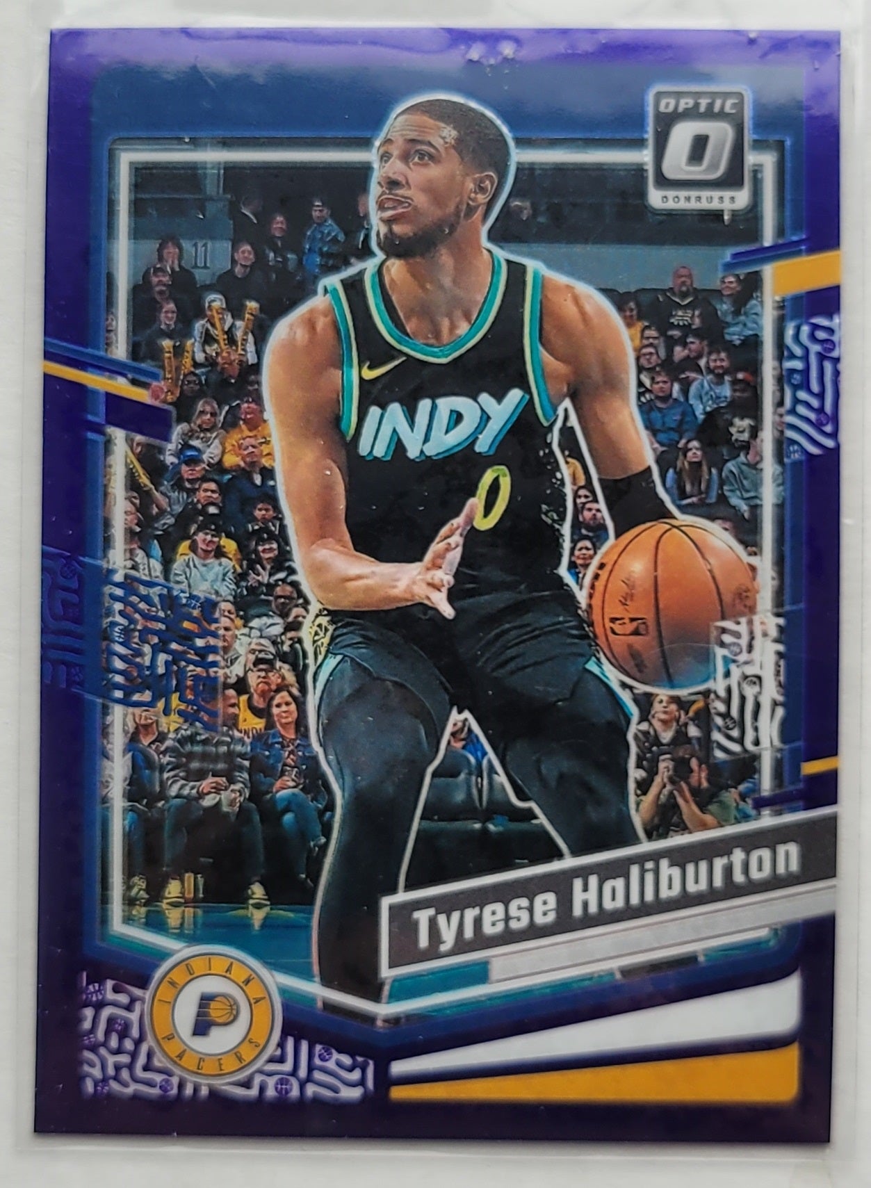 Tyrese Haliburton - 2023-24 Donruss Optic Purple #27