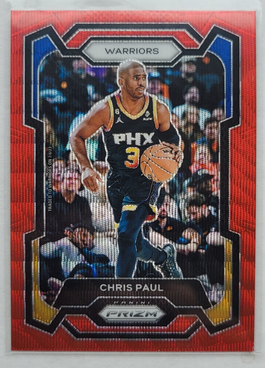 Chris Paul - 2023-24 Panini Prizm Prizms Ruby Wave #99