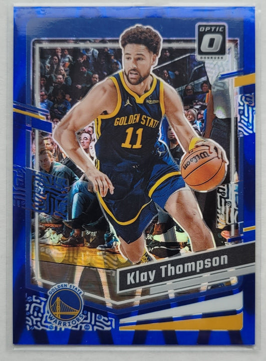 Klay Thompson - 2023-24 Donruss Optic Blue Seismic #189 - 048/249