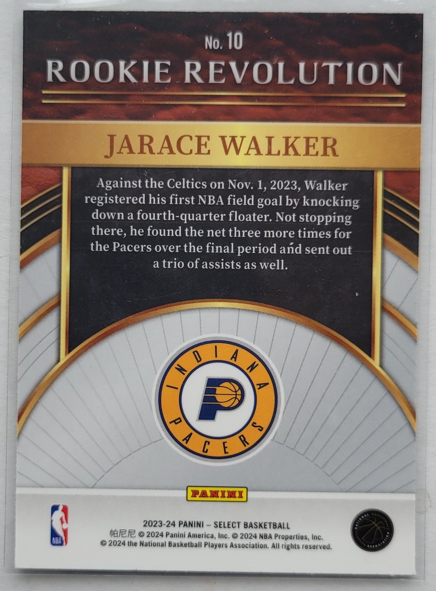 Jarace Walker - 2023-24 Select Rookie Revolution #10