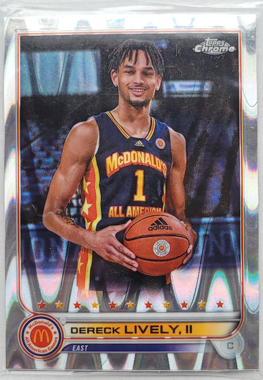 Dereck Lively II - 2022 Topps Chrome McDonald's All American RayWave Refractors #2 RC