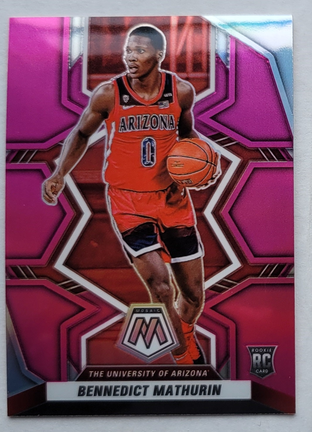 Bennedict Mathurin - 2022-23 Panini Chronicles Draft Picks Mosaic Pink #11 RC