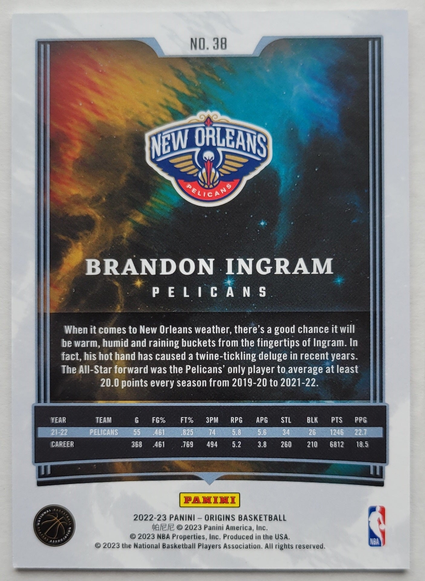 Brandon Ingram - 2022-23 Panini Origins #38