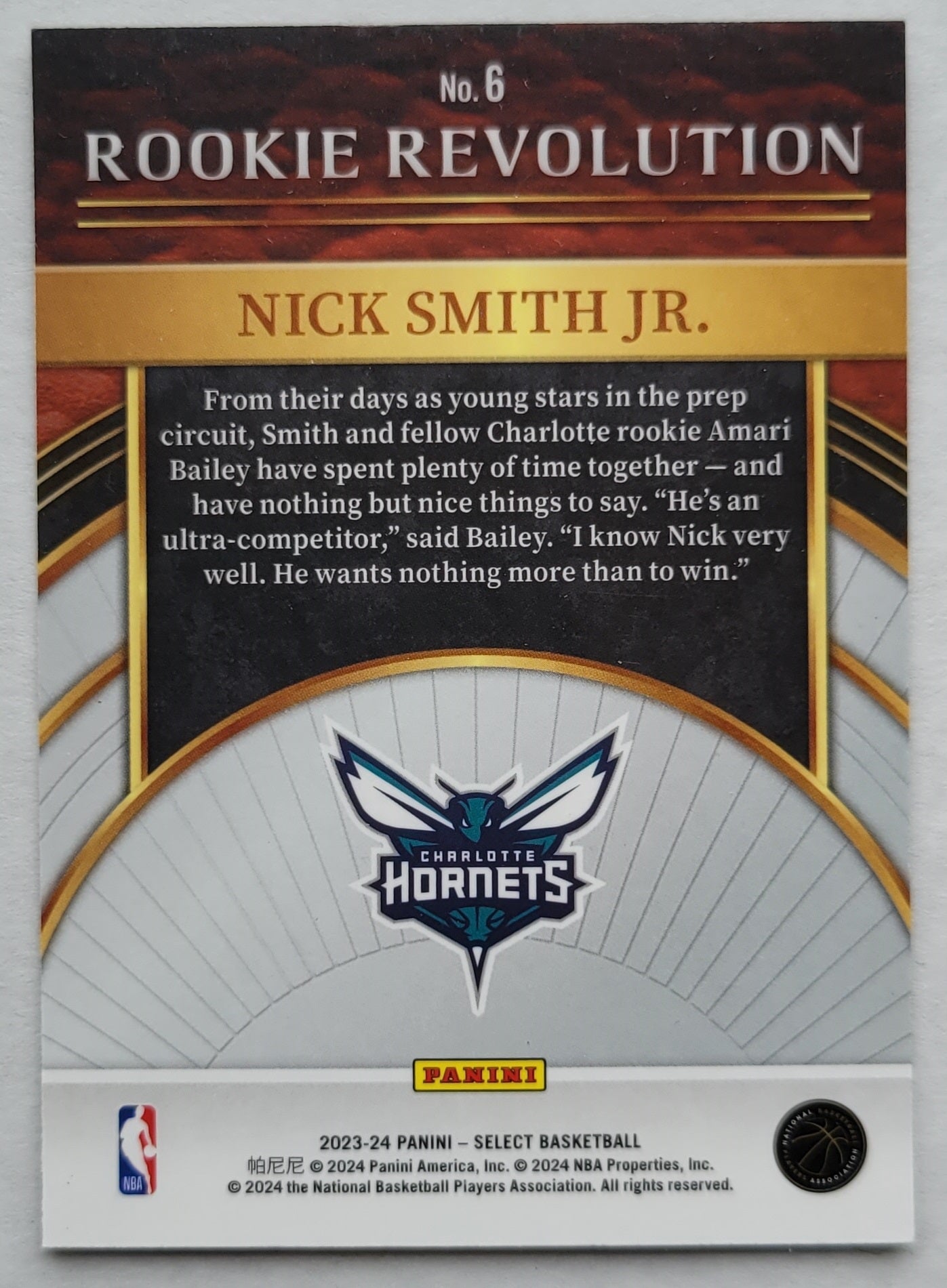 Nick Smith Jr. - 2023-24 Select Rookie Revolution #6