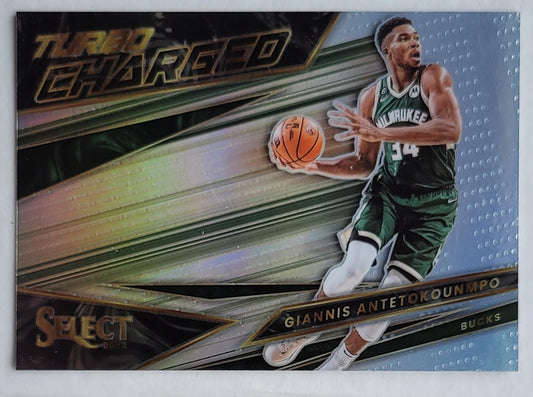 Giannis Antetokounmpo - 2022-23 Select Turbo Charged Silver Prizms #10