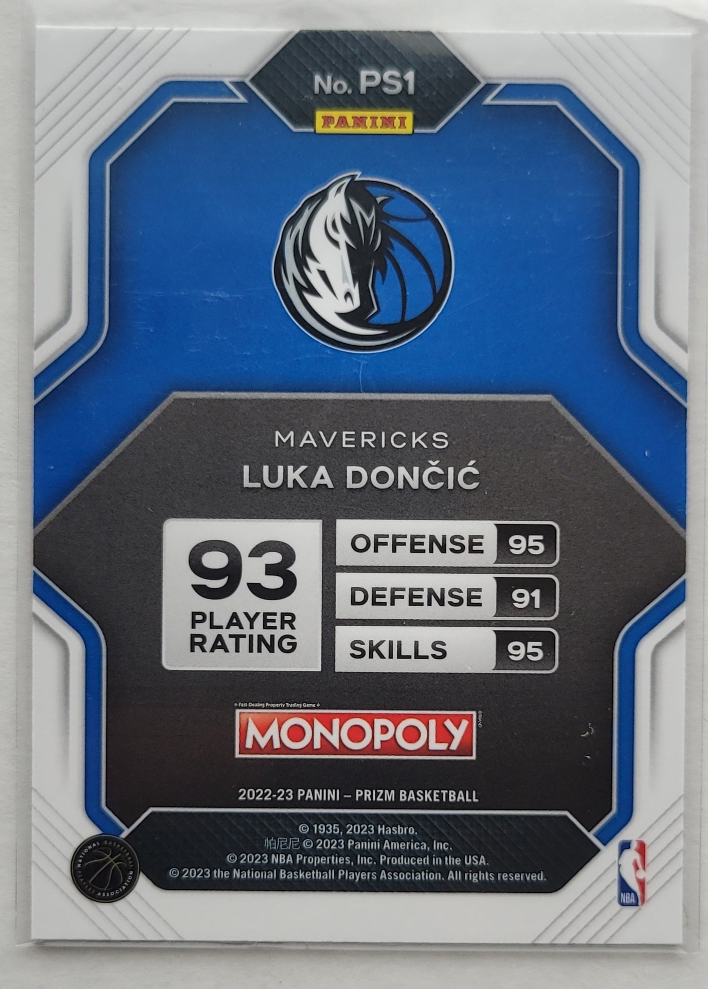 Luka Doncic - 2022-23 Panini Prizm Monopoly All-Stars #PS1