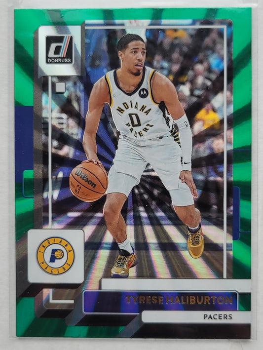 Tyrese Haliburton - 2022-23 Donruss Holo Green Laser #47