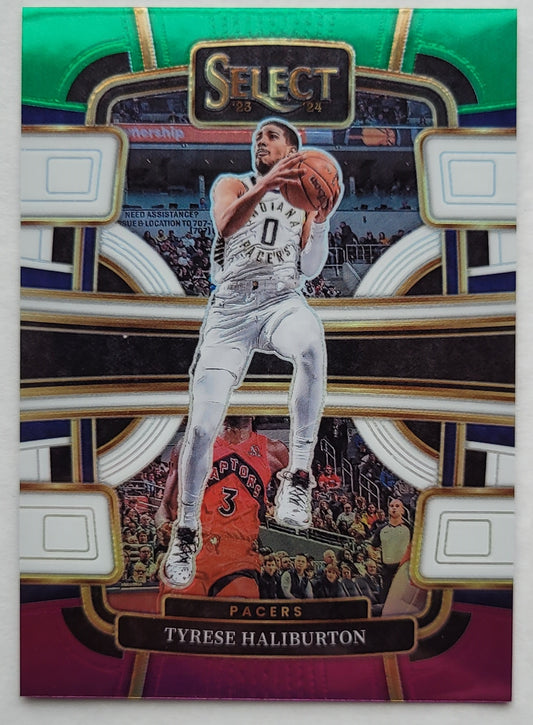 Tyrese Haliburton - 2023-24 Select Prizms Green White Purple #29