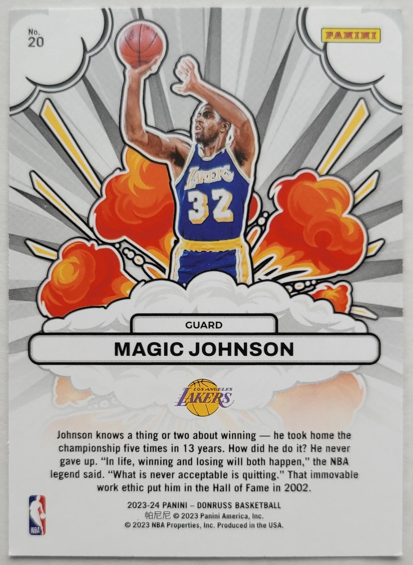 Magic Johnson - 2023-24 Donruss Bomb Squad #20