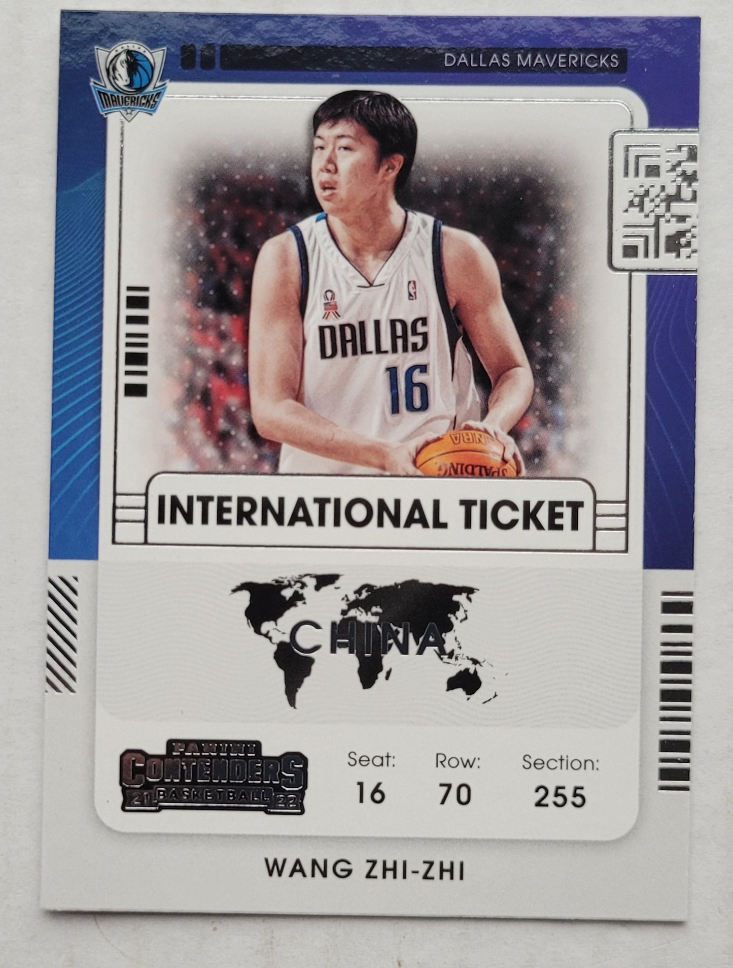 Wang Zhi-zhi - 2021-22 Panini Contenders International Ticket #21