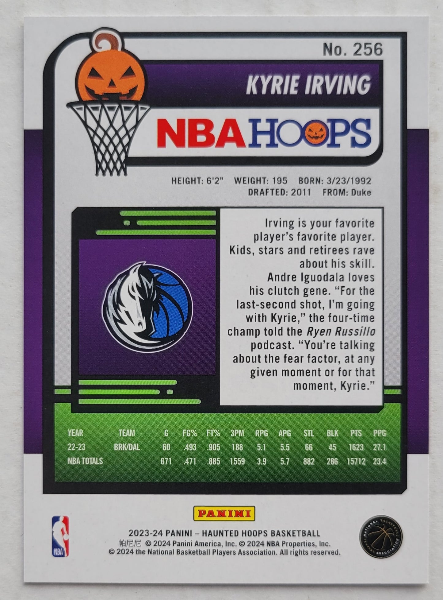 Kyrie Irving - 2023-24 Hoops Haunted Hoops #256