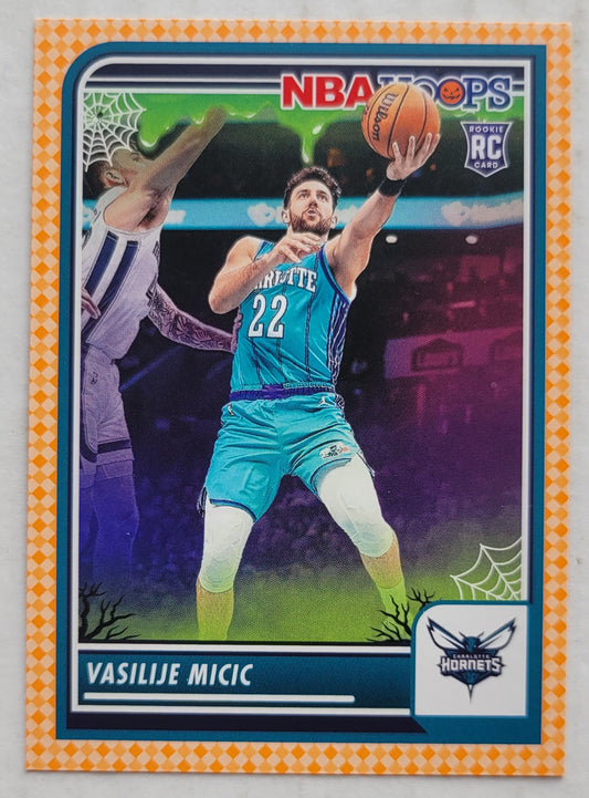 Vasilije Micic - 2023-24 Hoops Haunted Hoops Orange #75 RC