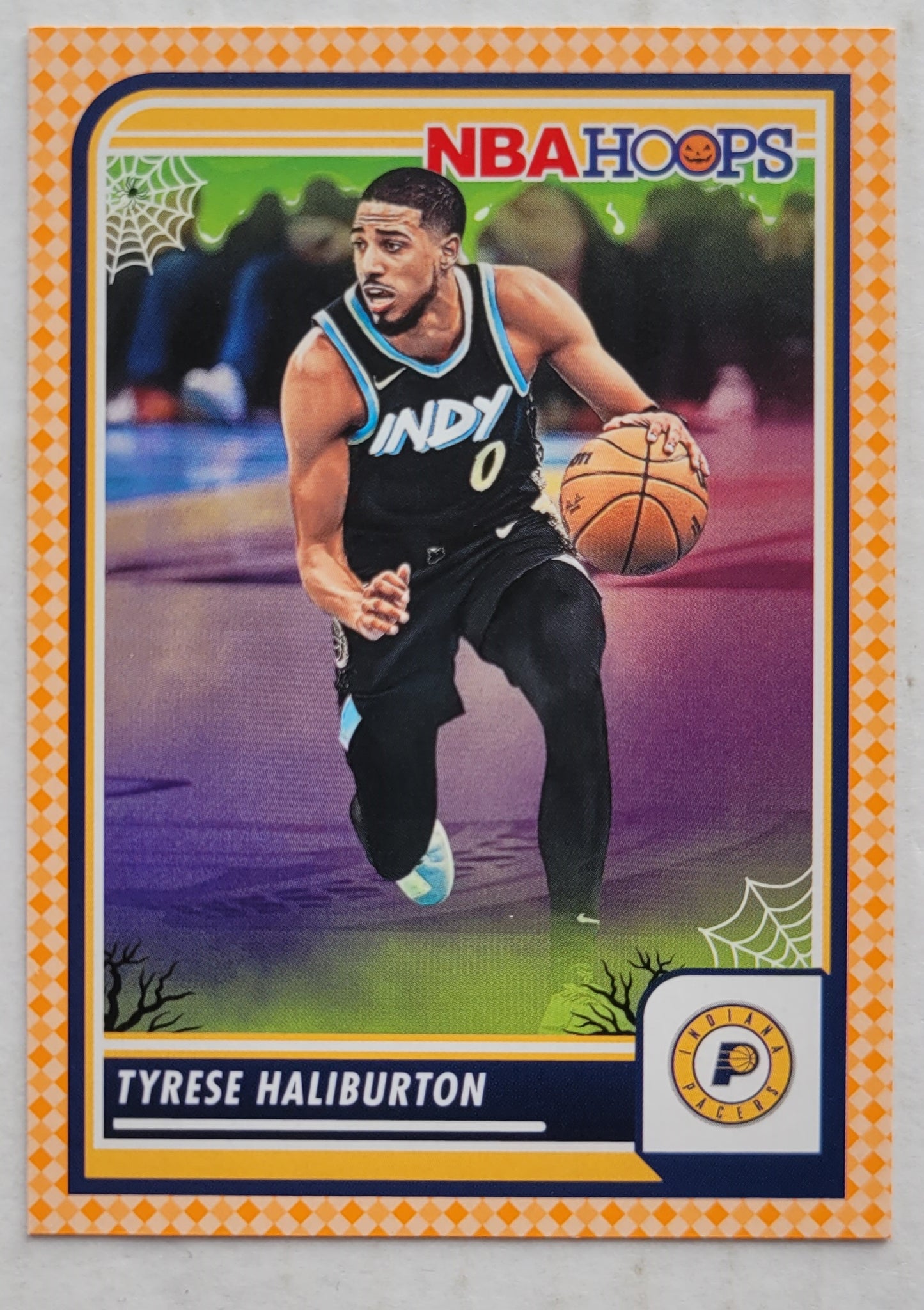 Tyrese Haliburton - 2023-24 Hoops Haunted Hoops Orange #201