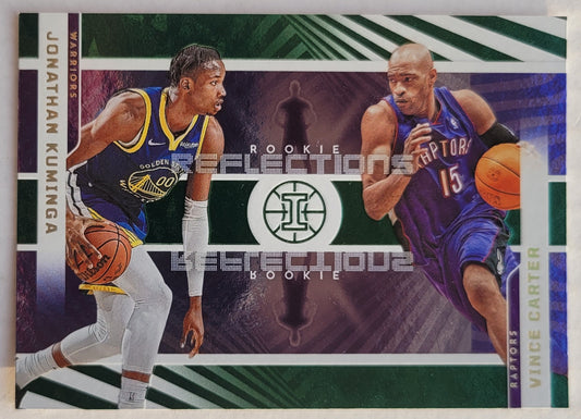 Jonathan Kuminga / Vince Carter - 2021-22 Panini Illusions Rookie Reflections Emerald #8