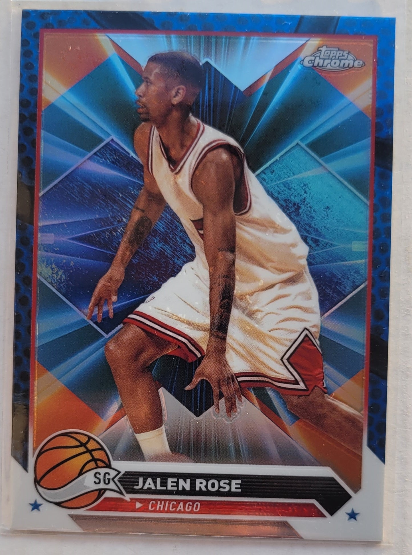 Jalen Rose - 2023-24 Topps Chrome Blue Basketball Refractors #194