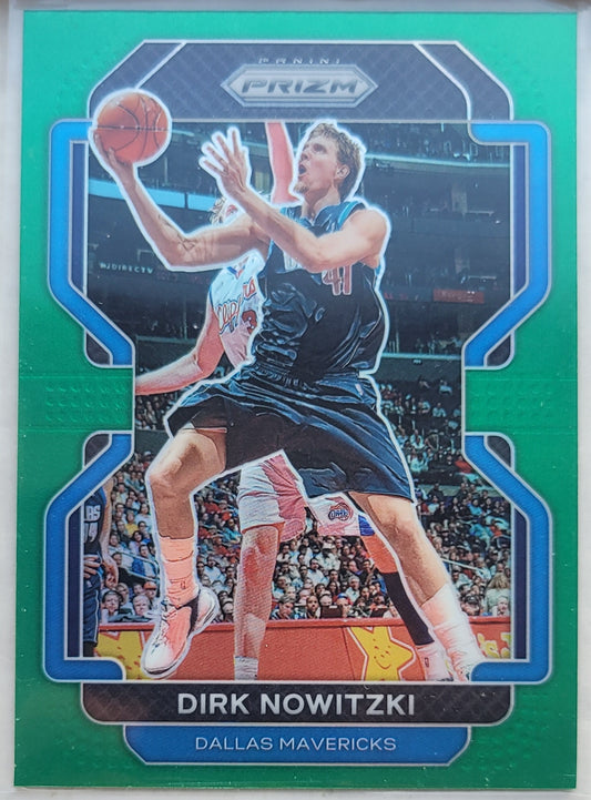 Dirk Nowitzki - 2021-22 Panini Prizm Prizms Green #289