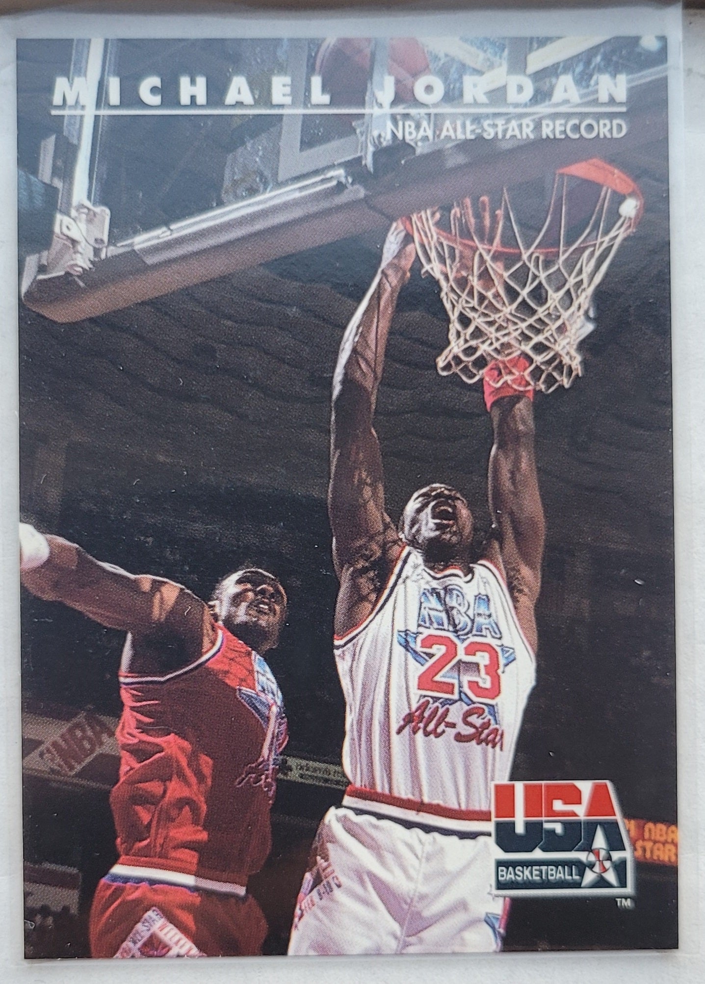 Michael Jordan - 1992 SkyBox USA #43 NBA All-Star Record