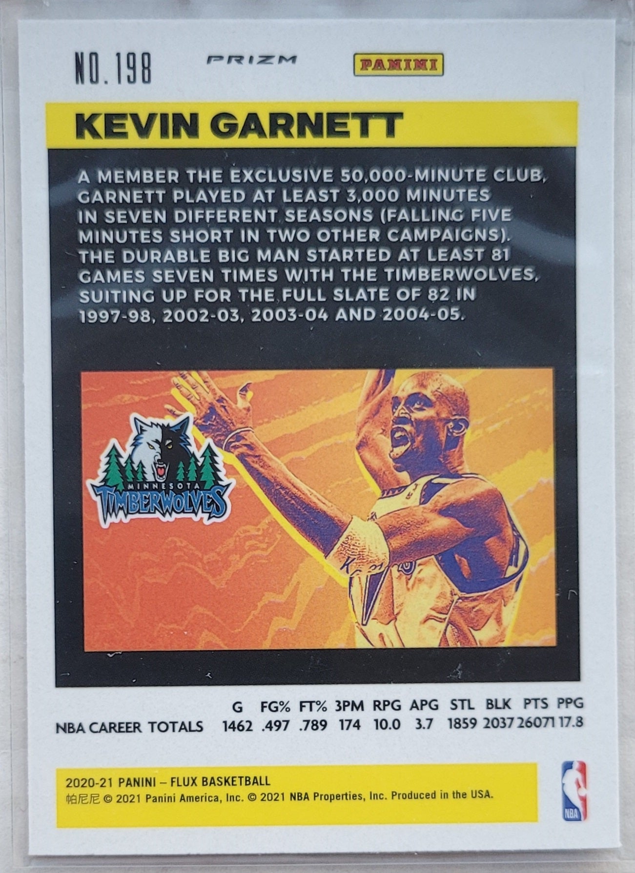 Kevin Garnett - 2020-21 Panini Flux Factory Pulsar #198