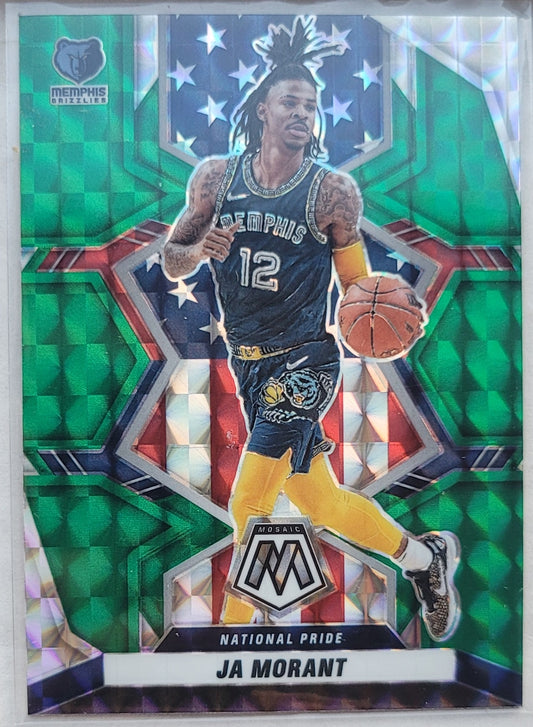 Ja Morant - 2021-22 Panini Mosaic Mosaic Green #249 NP