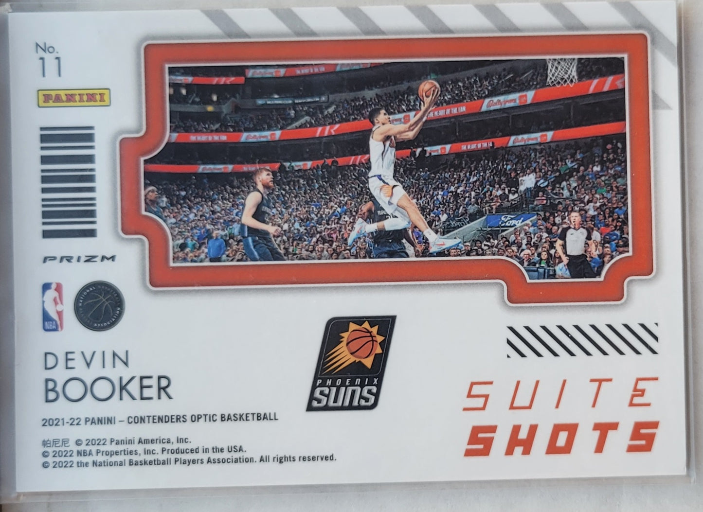 Devin Booker - 2021-22 Panini Contenders Optic Suite Shots #11