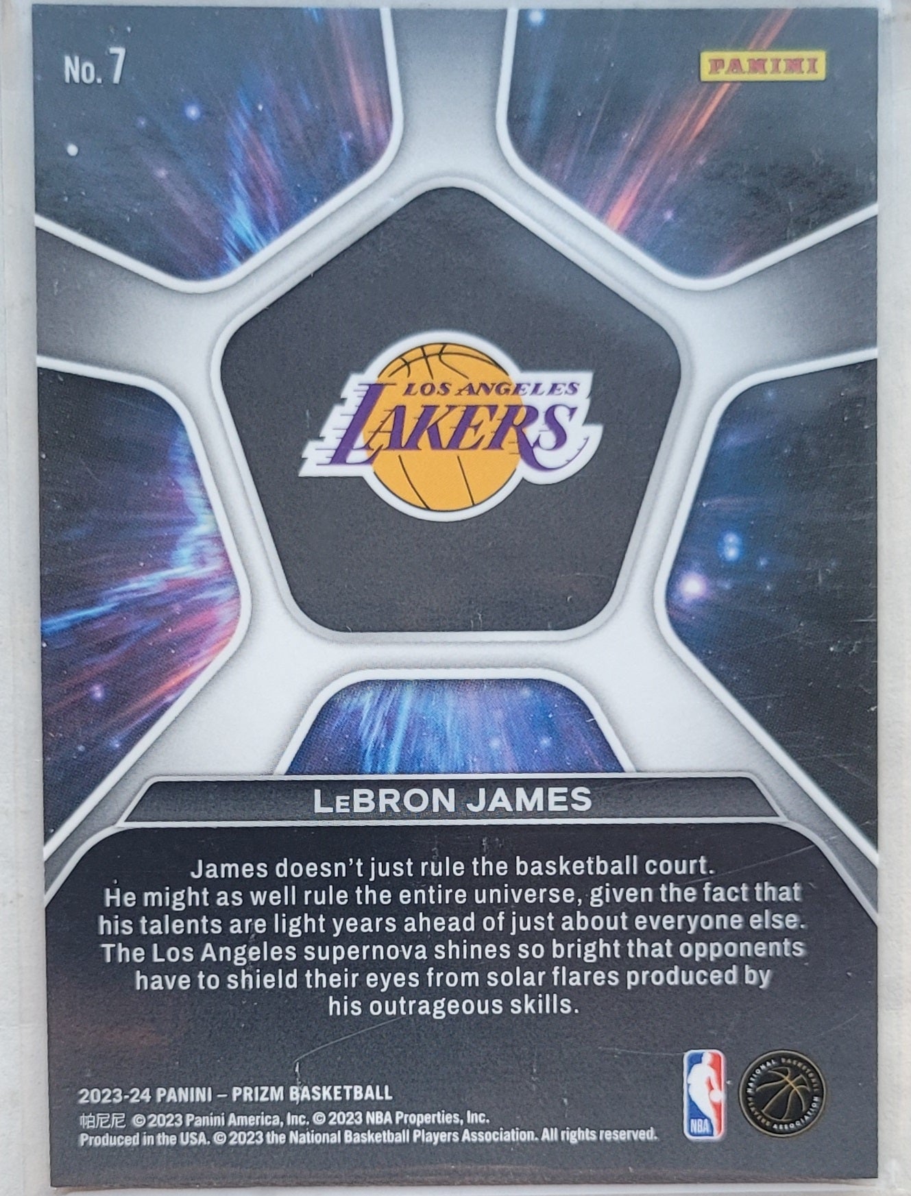 LeBron James - 2023-24 Panini Prizm Deep Space #7