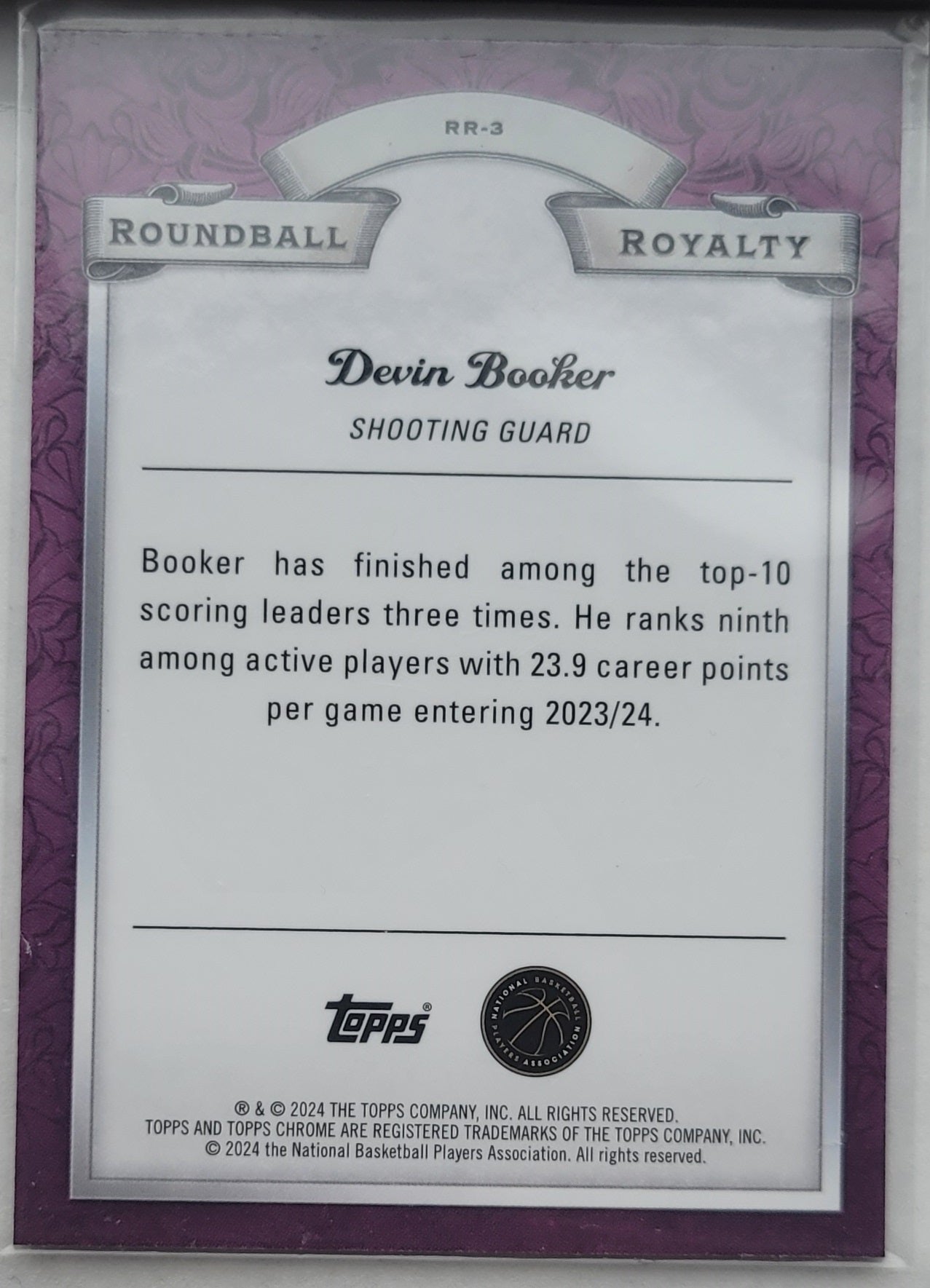 Devin Booker - 2023-24 Topps Chrome Roundball Royalty #RR3