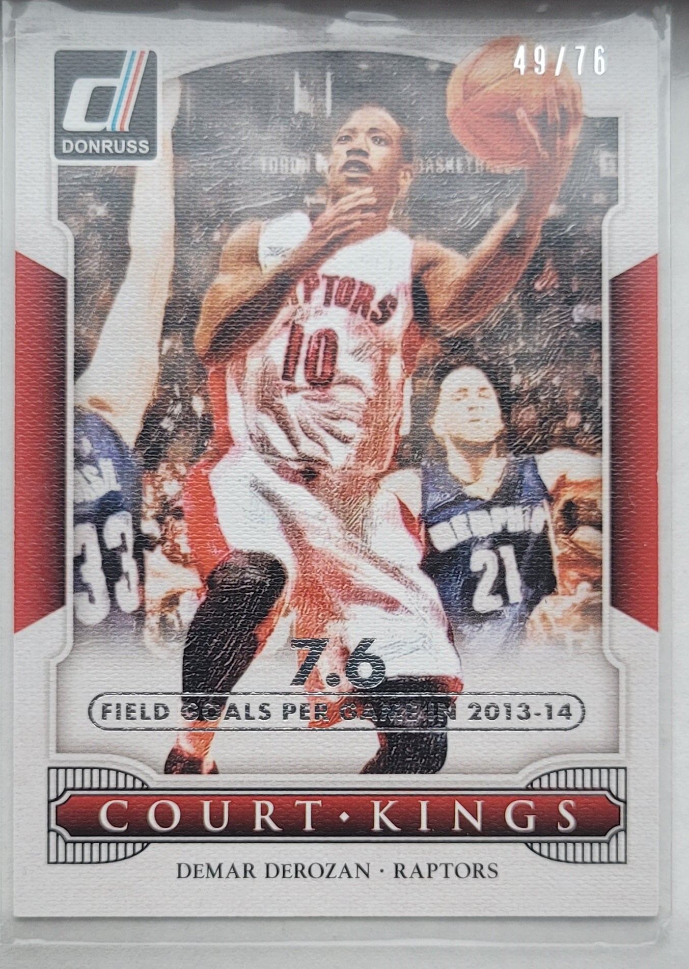 DeMar DeRozan - 2014-15 Donruss Court Kings Stat Line Season #42 - 49/76