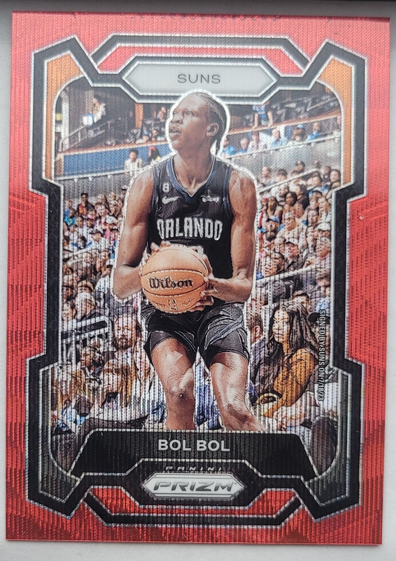 Bol Bol - 2023-24 Panini Prizm Prizms Ruby Wave #255