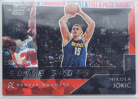 Nikola Jokic - 2021-22 Panini Contenders Optic Suite Shots Red Cracked Ice #16