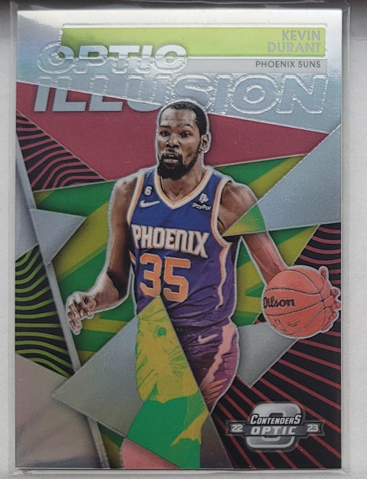 Kevin Durant - 2022-23 Panini Contenders Optic Optic Illusions Red Wave #2