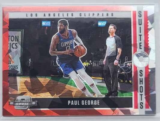 Paul George - 2020-21 Panini Contenders Optic Suite Shots Red Cracked Ice #4