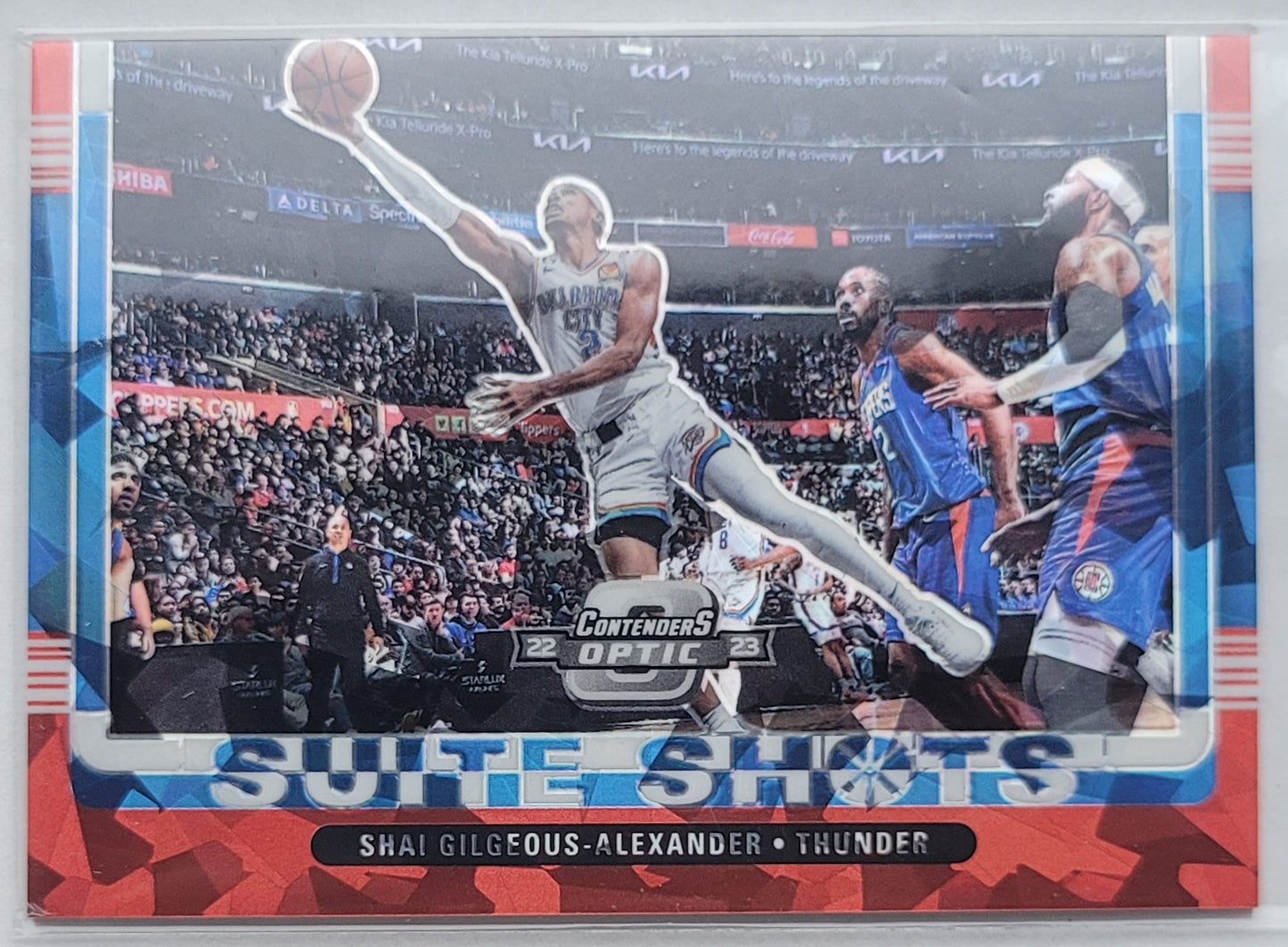 Shai Gilgeous-Alexander - 2022-23 Panini Contenders Optic Suite Shots Red Cracked Ice #18