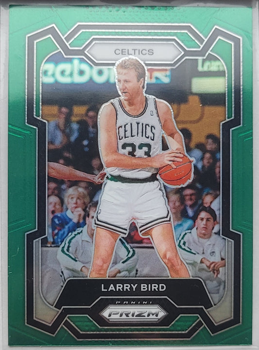 Larry Bird - 2023-24 Panini Prizm Prizms Green #189