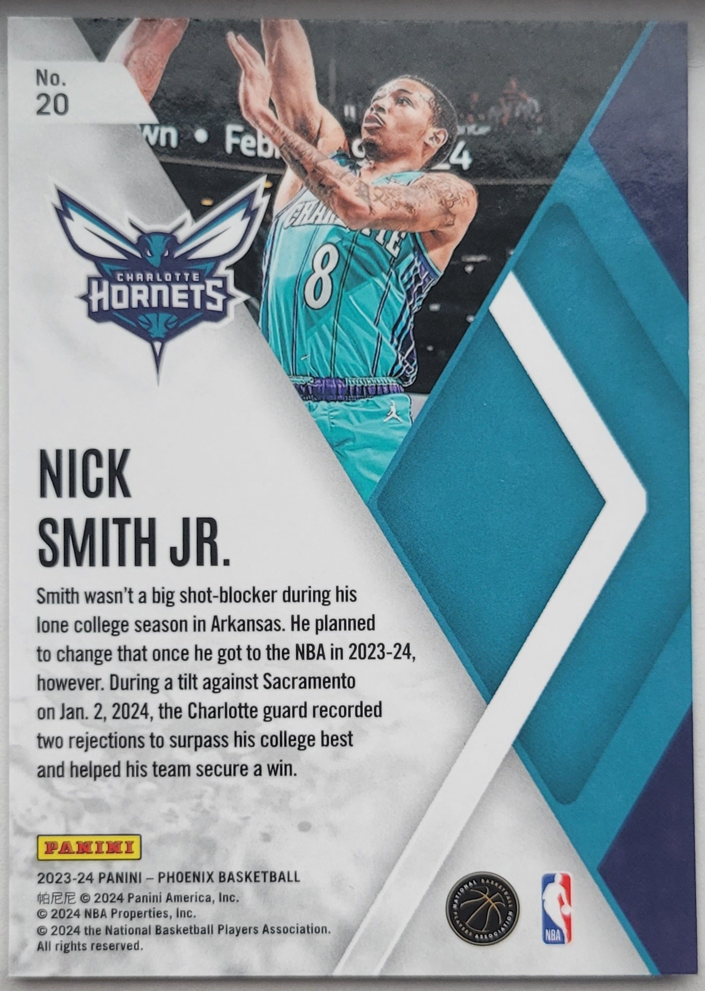 Nick Smith Jr. - 2023-24 Panini Phoenix Instant Phenom #20