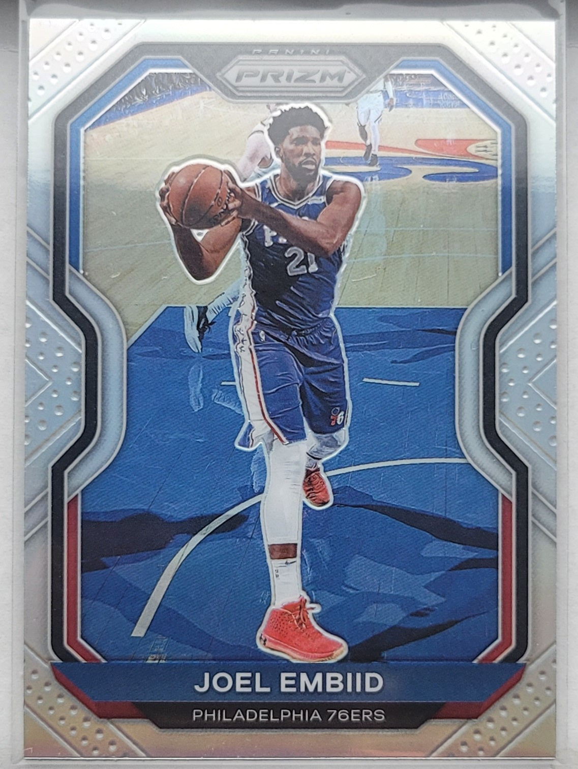 Joel Embiid - 2020-21 Panini Prizm Prizms Silver #141