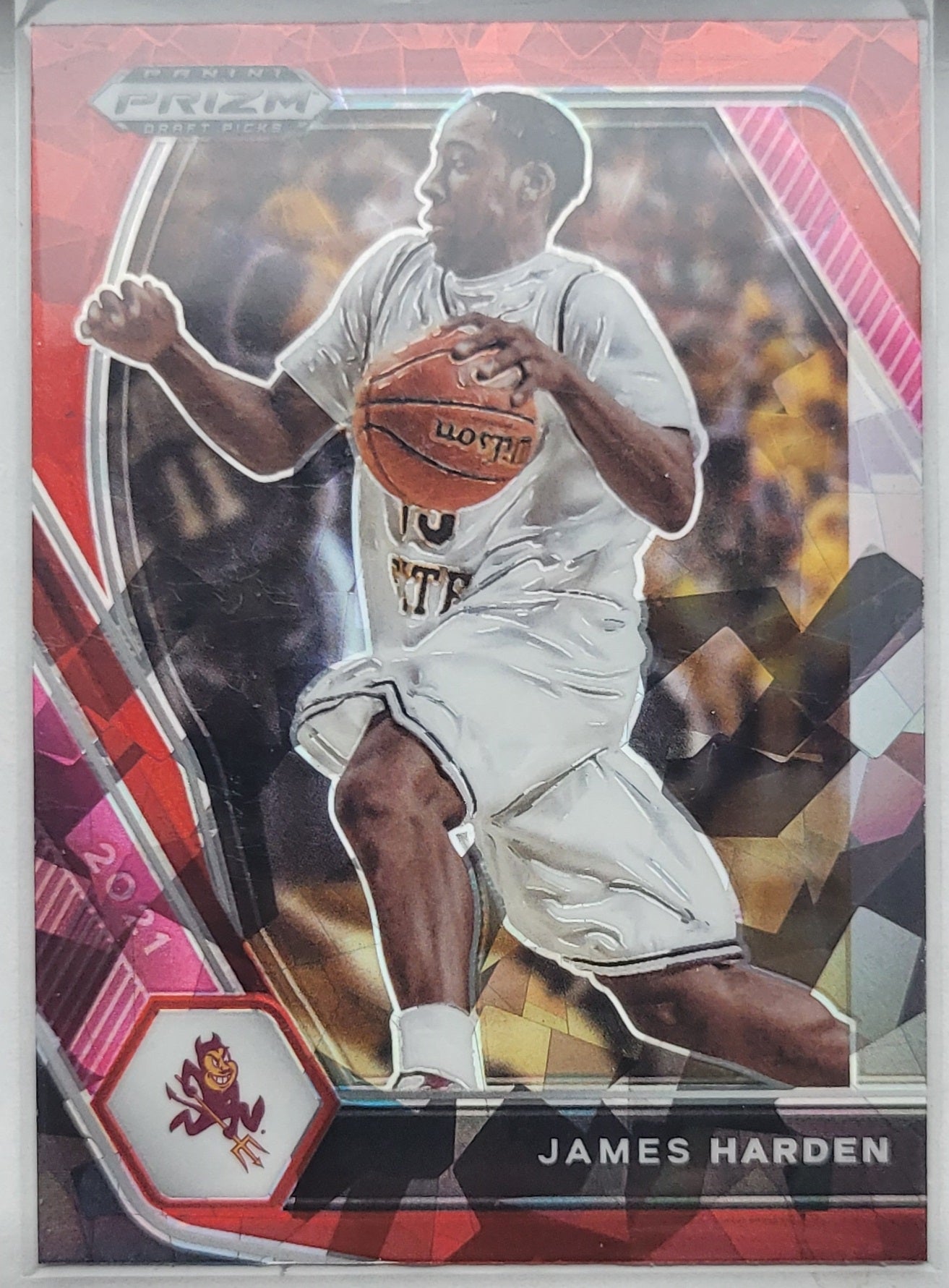 James Harden - 2021-22 Panini Prizm Draft Picks Prizms Red Ice #53