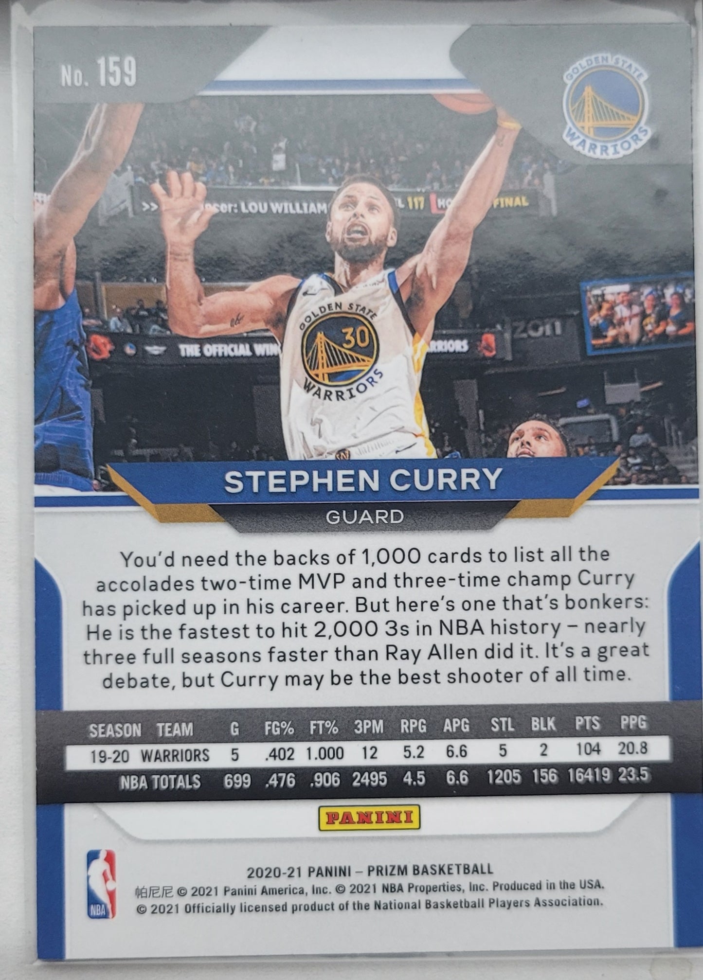 Stephen Curry - 2020-21 Panini Prizm #159