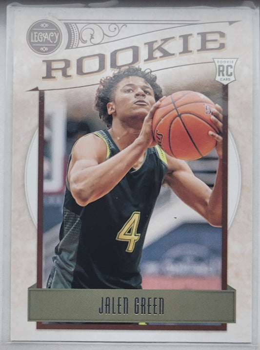 Jalen Green - 2021-22 Panini Chronicles Draft Picks #338 Legacy RC