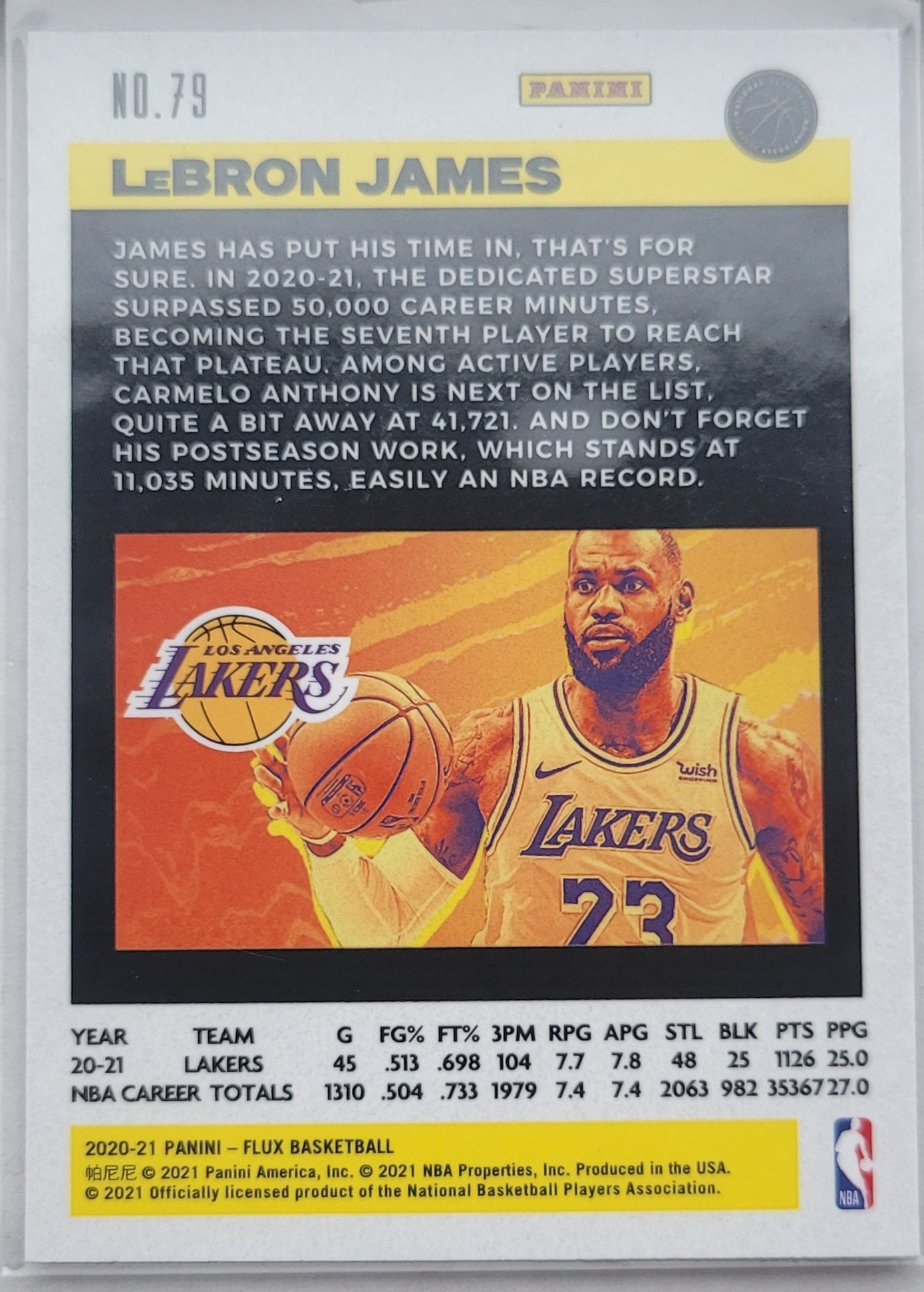 LeBron James - 2020-21 Panini Flux #79