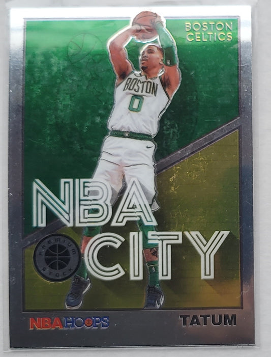 Jayson Tatum - 2019-20 Hoops Premium Stock NBA City #11