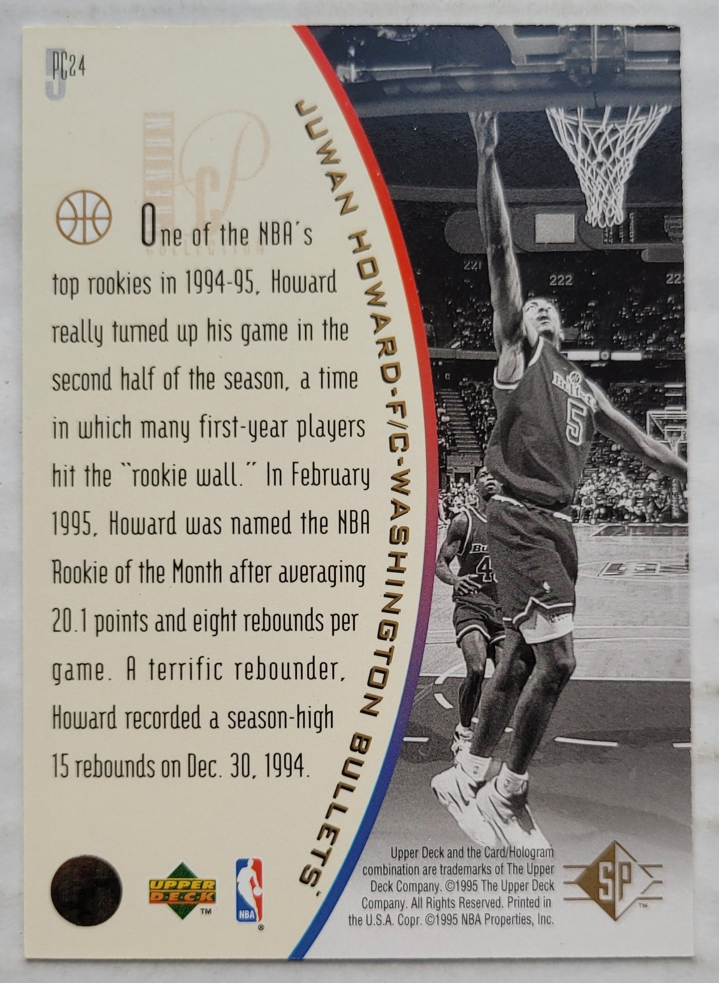 Juwan Howard - 1994-95 SP Holoviews #PC24