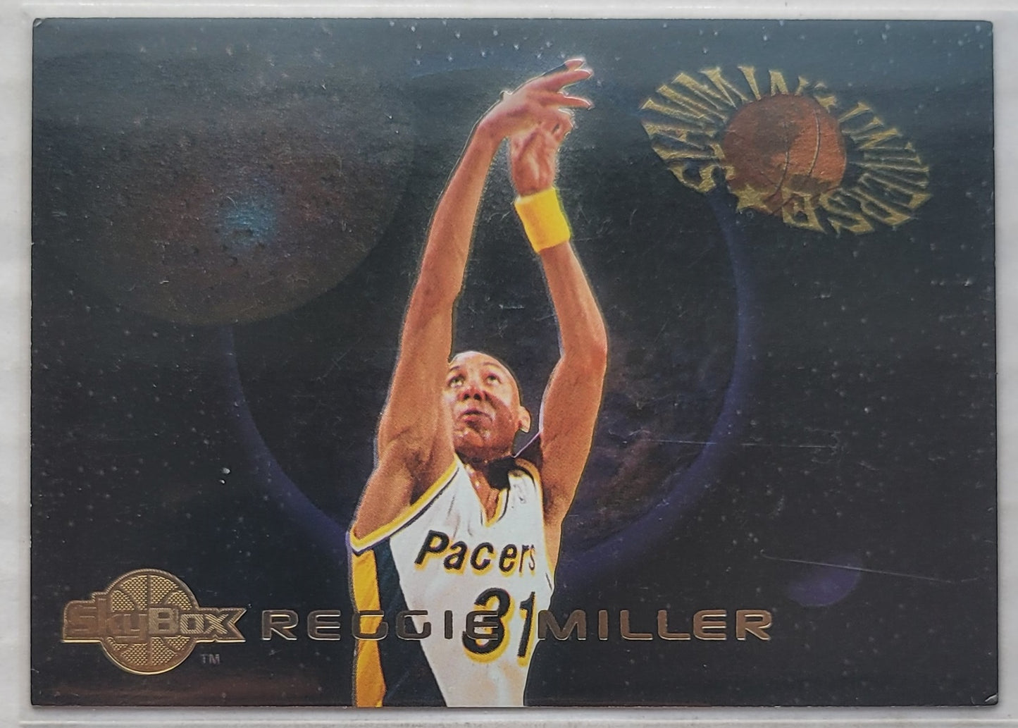 Reggie Miller - 1994-95 SkyBox Premium Slammin' Universe #SU15