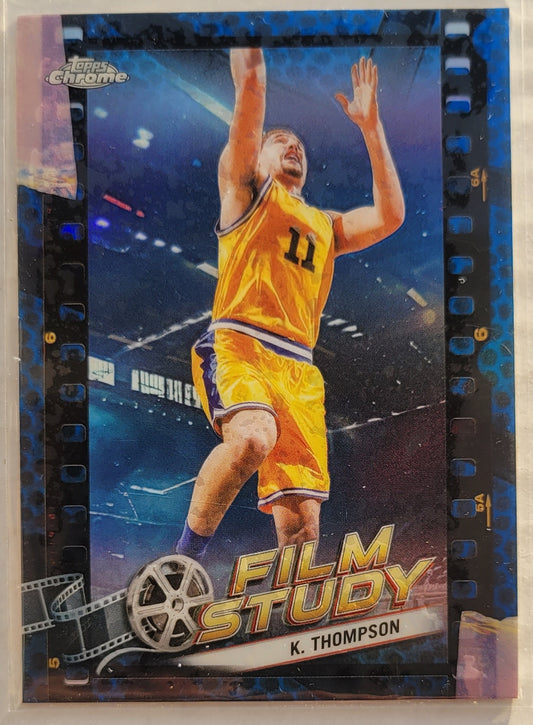 Klay Thompson - 2023-24 Topps Chrome Film Study Blue Basketball Refractors #FS8