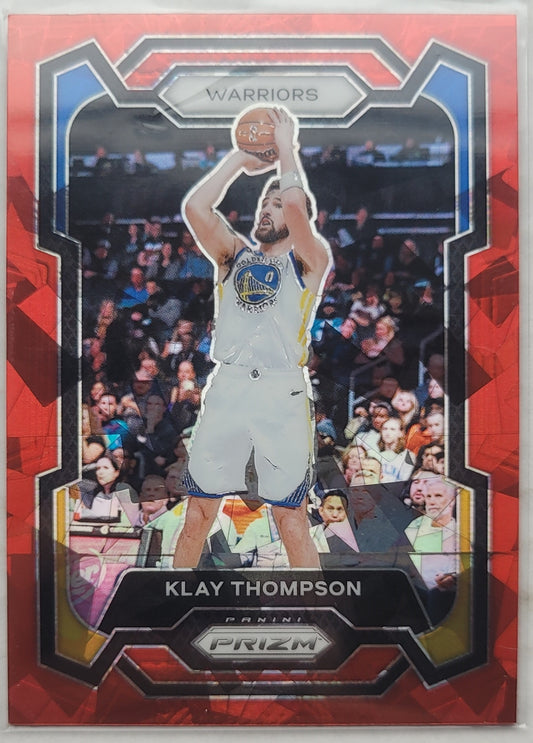 Klay Thompson - 2023-24 Panini Prizm Prizms Red Ice #109