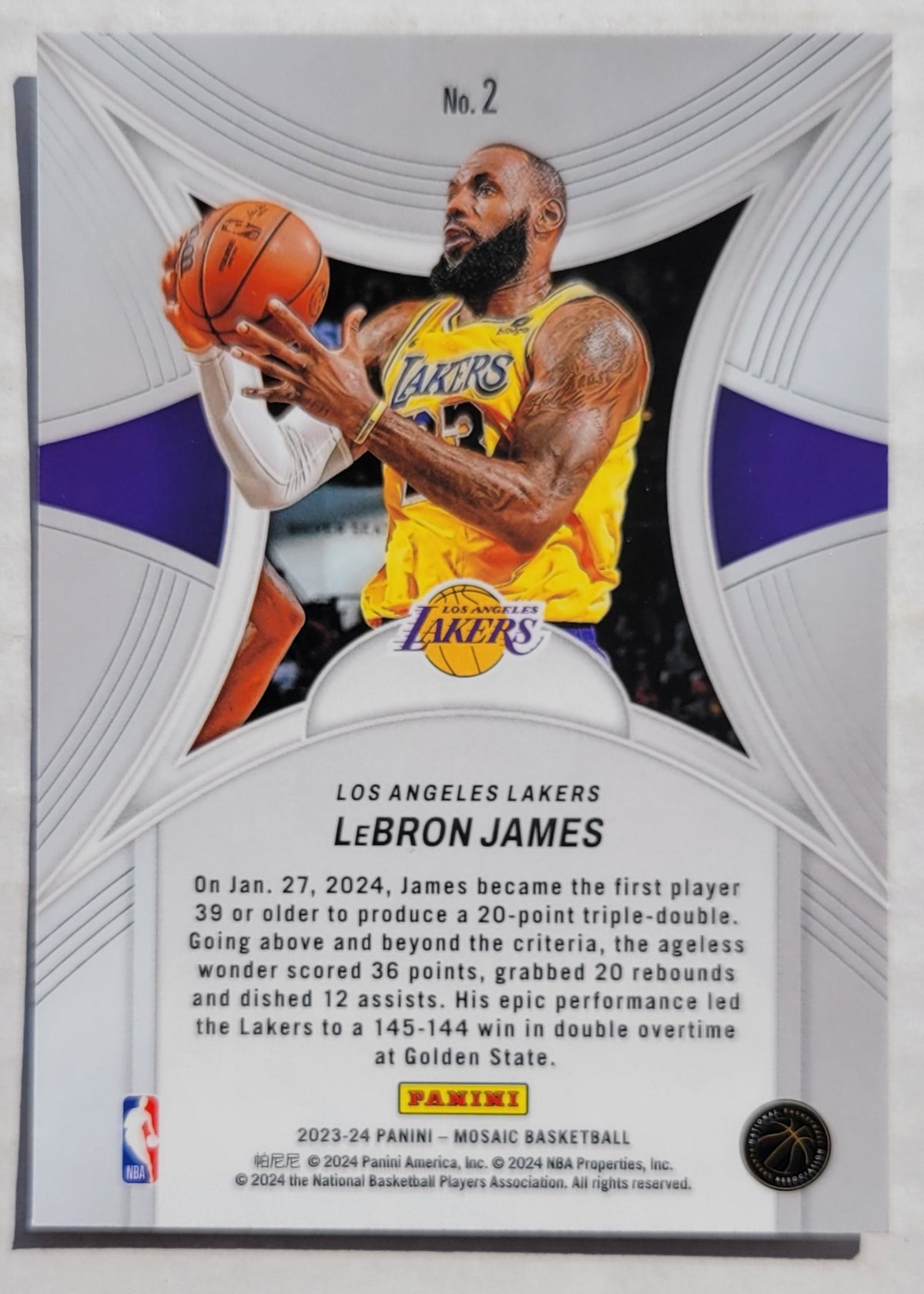 LeBron James - 2023-24 Panini Mosaic Epic Performers #2