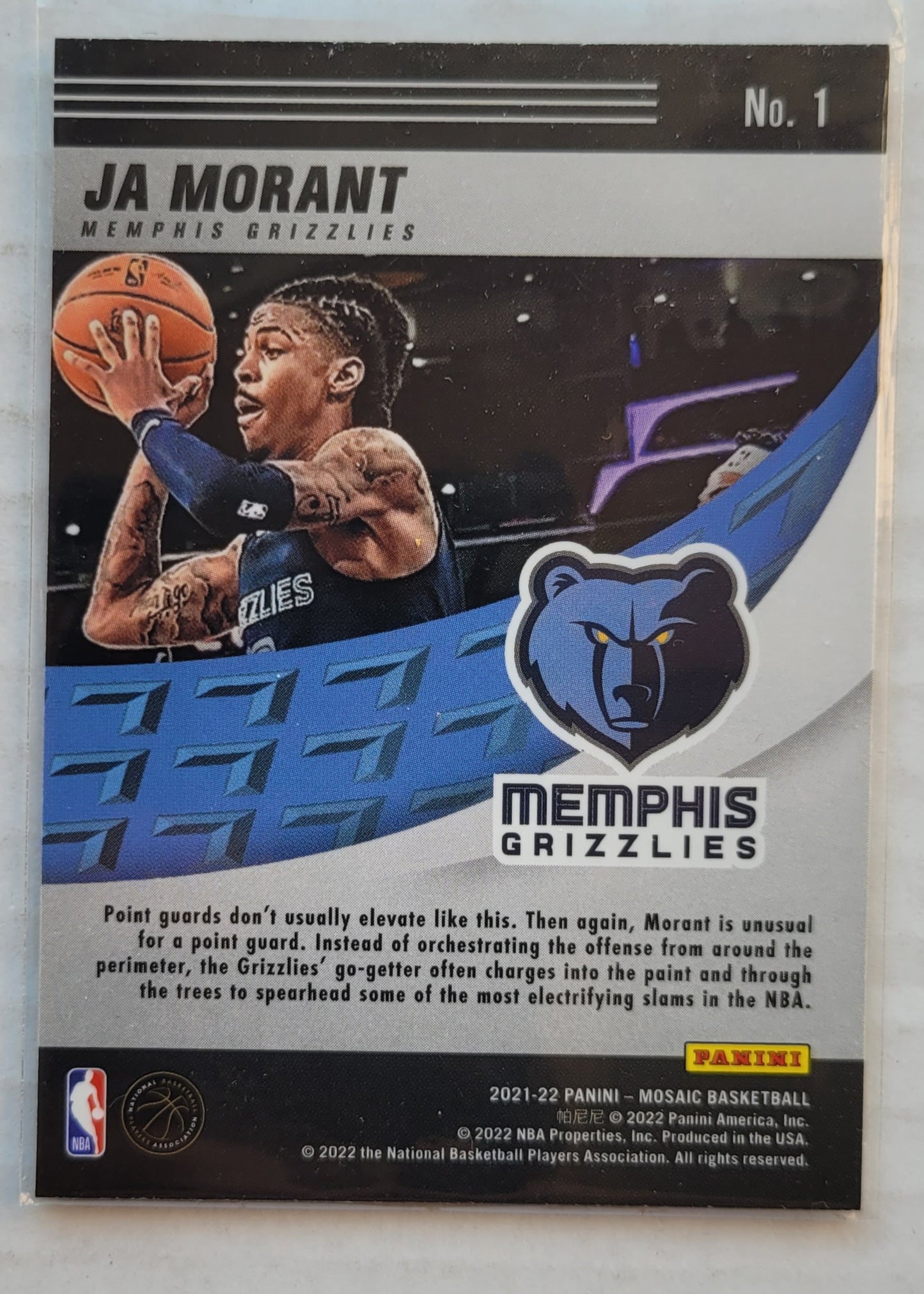 Ja Morant - 2021-22 Panini Mosaic Elevate #1