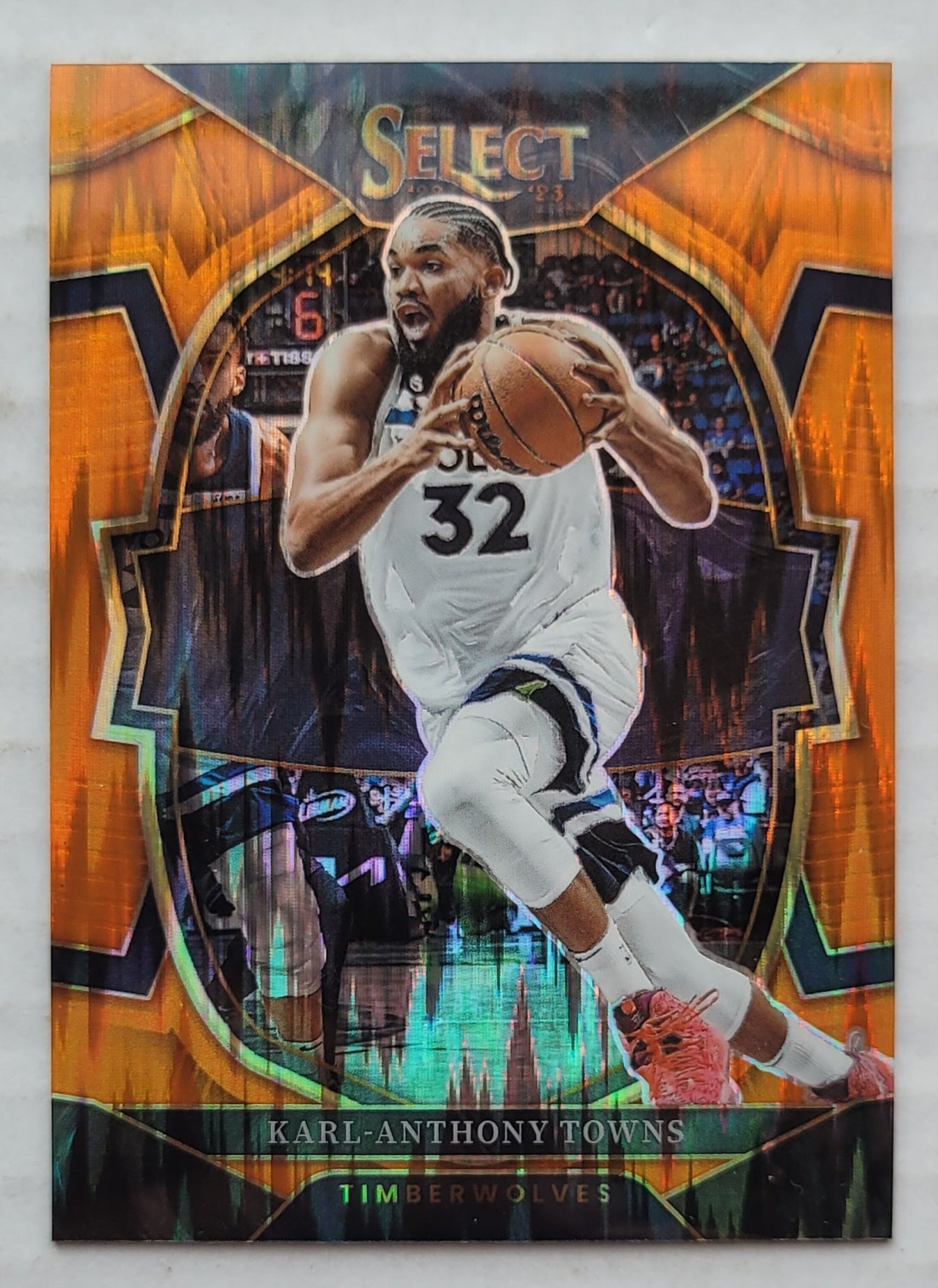 Karl-Anthony Towns - 2022-23 Select Prizms Orange Flash #12