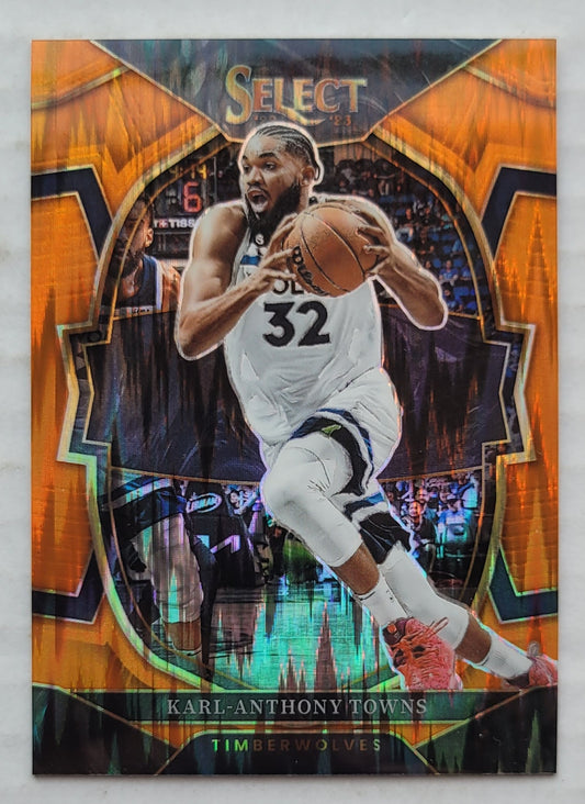 Karl-Anthony Towns - 2022-23 Select Prizms Orange Flash #12